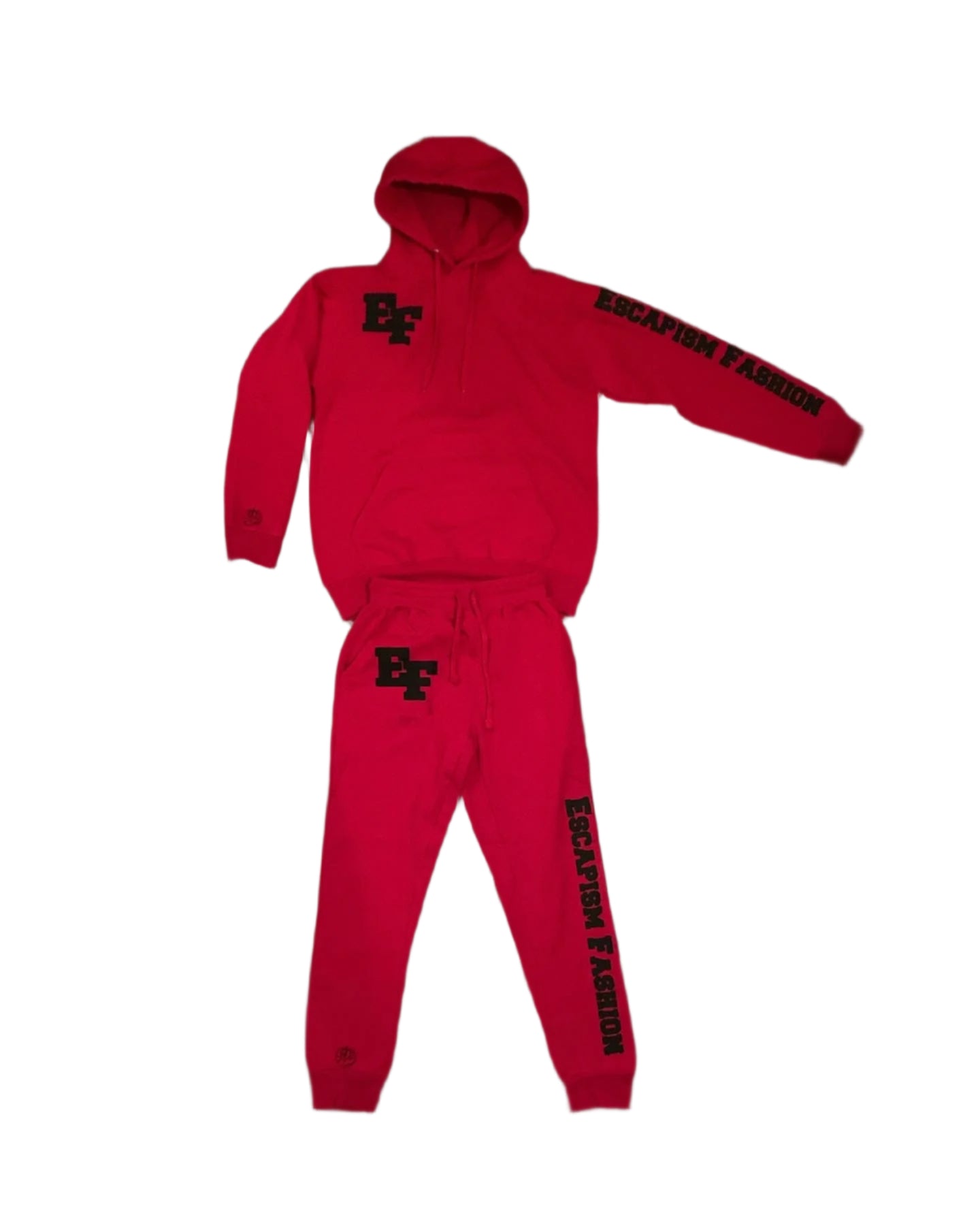 *PRE-ORDER* Red EF" Puff Print Sweatsuit