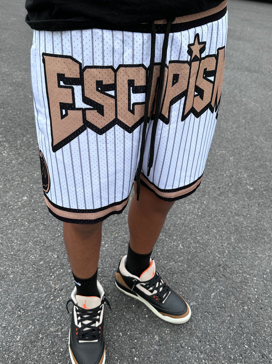 "Escapism" Varsity Basketball Shorts